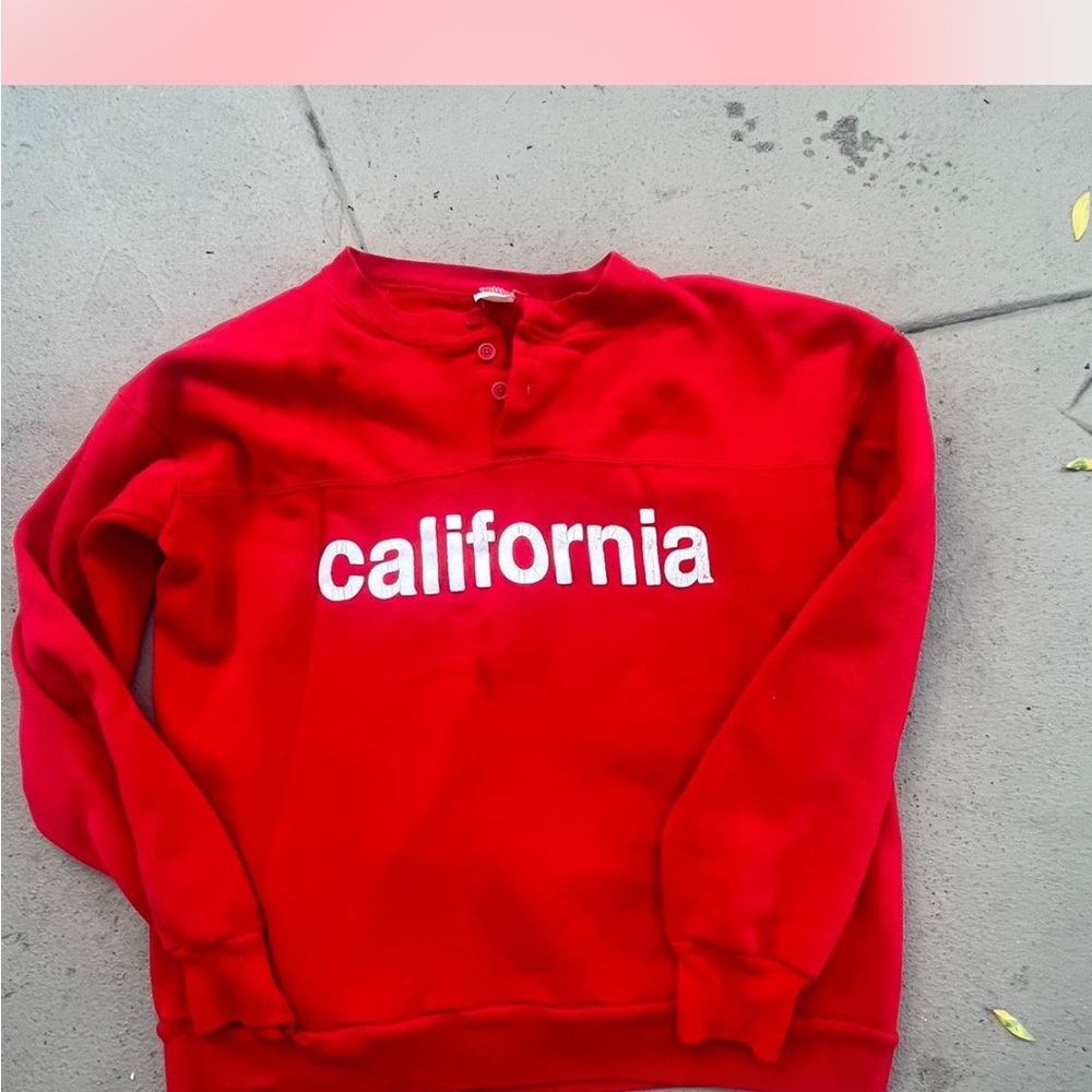 California Red Crewneck Sweater